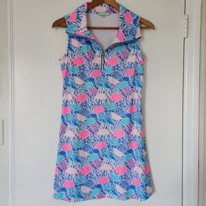 Anthony's Resort Wear Dress S Mini Jellyfish Scuba Vacation Colorful Coastal